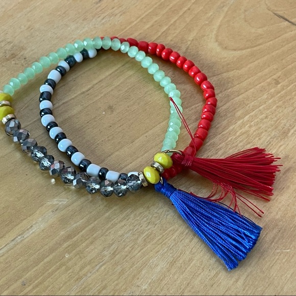 Set of Three Boho Native American Bracelets (Three Pieces) - Picture 13 of 14